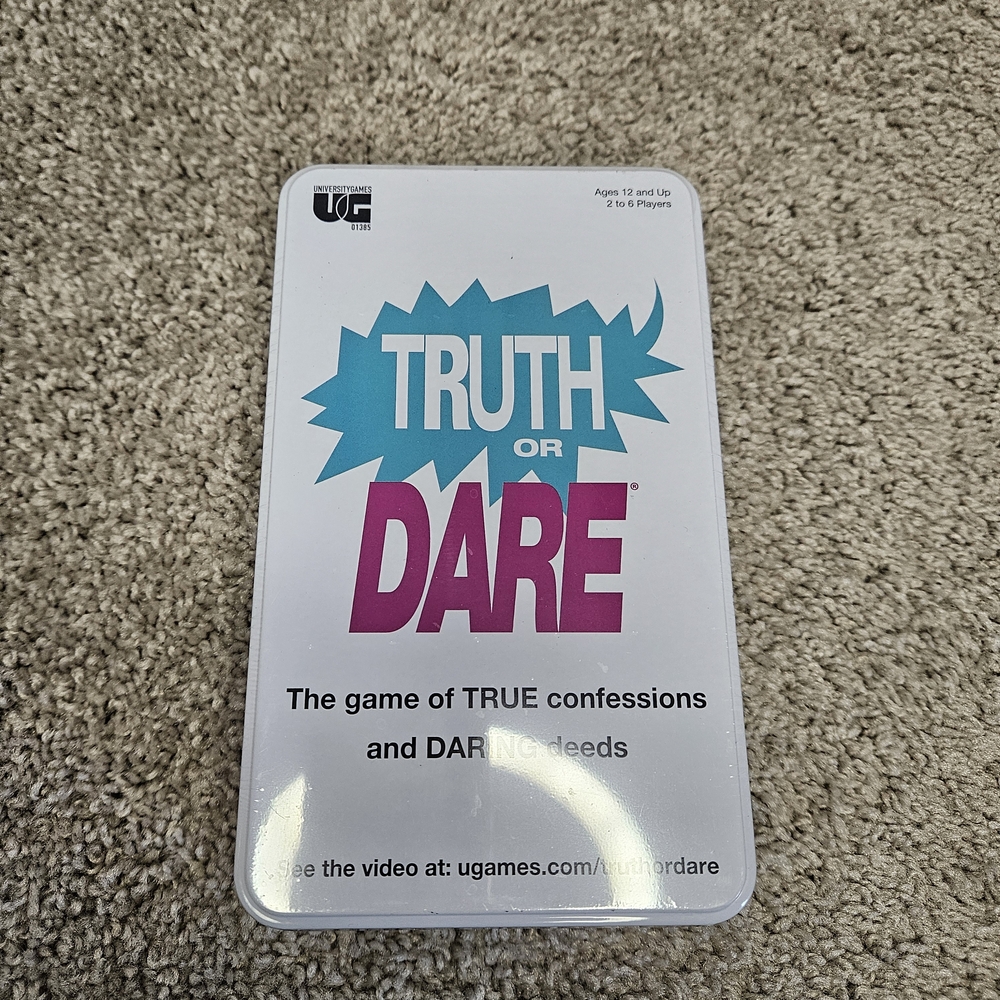 Truth or Dare Card Game - White and Purple
